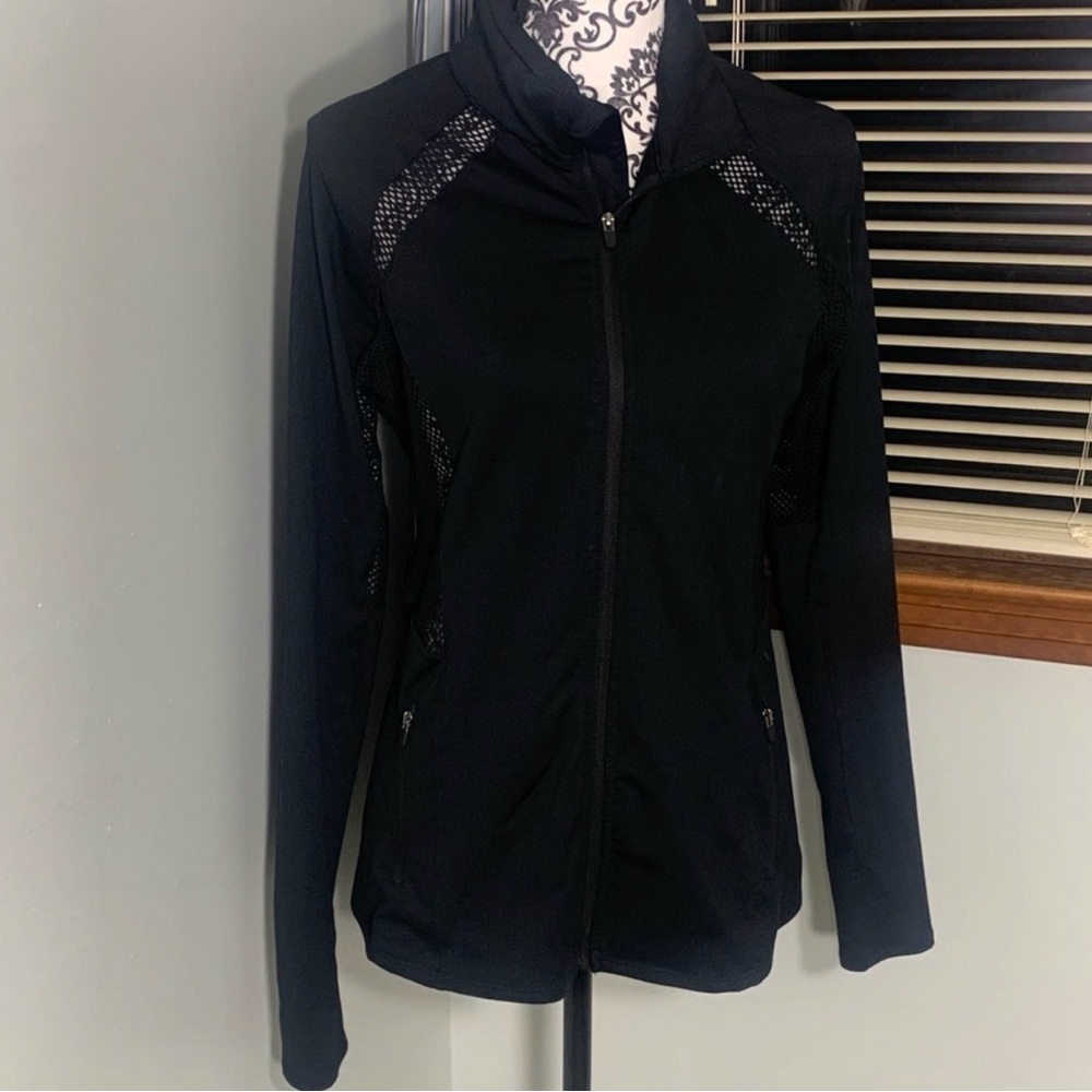 Fabletics Demi Lovato Mesh detailed Hooded Jacket